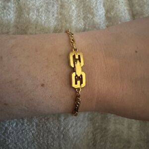 Givenchy Gold Geometric Chain Bracelet